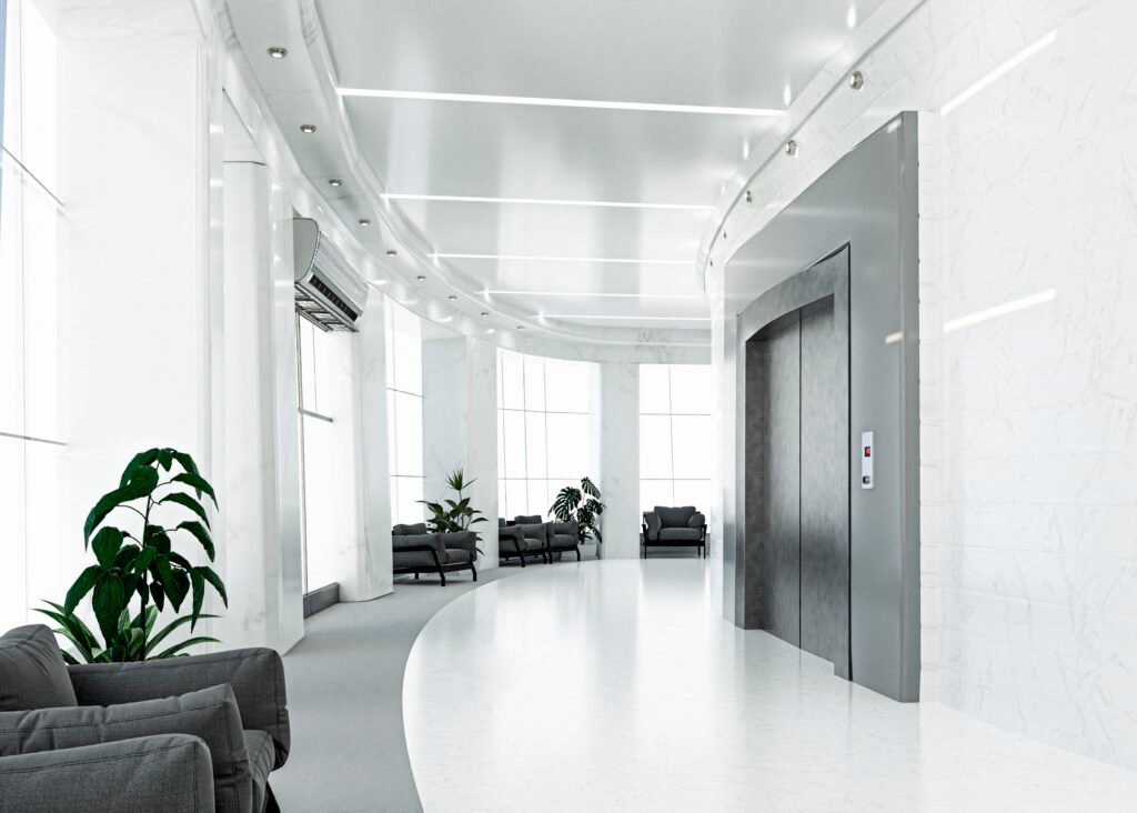 empty hallway background